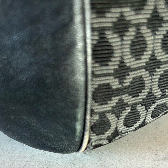 Coach Madison 25215 OP Art Needle Point Satchel Top Handle Bag Purse - Picture 7 of 13